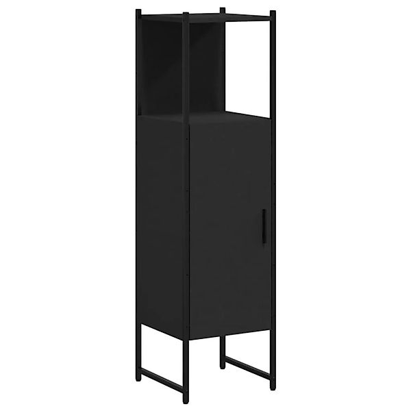 vidaXL Badschrank Schwarz 33x33x120,5 cm Holzwerkstoff 842466 günstig online kaufen