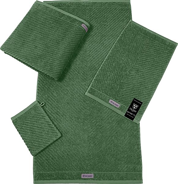 ROSS Gästehandtuch "Smart" Uni-Rippe mit Velourslabel günstig online kaufen