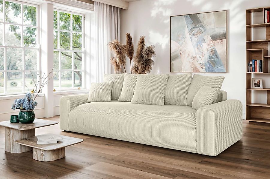 Home affaire Big-Sofa "LAKESIDE klein 3-Sitzer Schlafsofa mit Bettkasten, B günstig online kaufen
