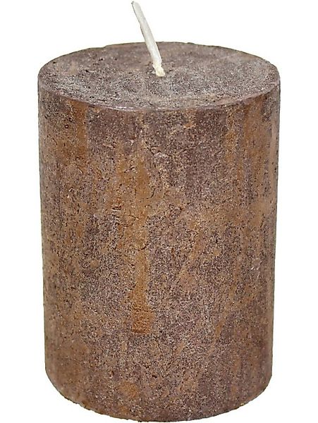 House of Rustic Stumpenkerze House of Rustic Kerze mocca Ø 6,8 x 9 cm günstig online kaufen