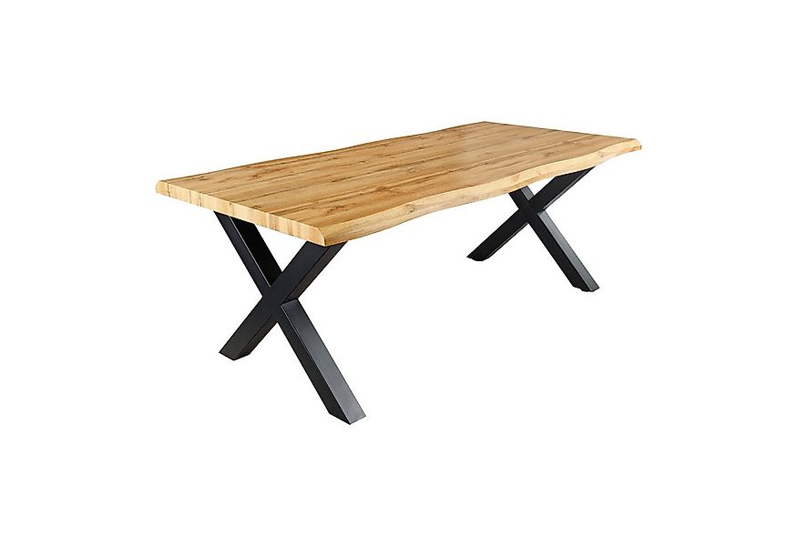 riess-ambiente Baumkantentisch WILD 160cm braun / schwarz · Küchentisch in günstig online kaufen