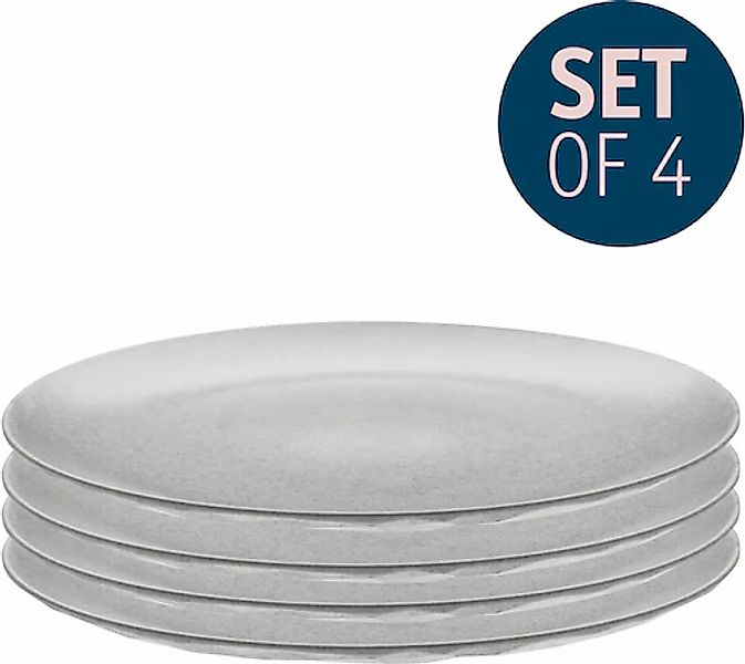 KOZIOL Speiseteller »CLUB PLATE«, (Set, 4 St.), recycelbar, CO2 neutrale Pr günstig online kaufen