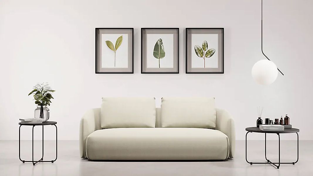 TRENDMANUFAKTUR 3-Sitzer "Shawn Designsofa mit elegant geschwungen Armlehne günstig online kaufen