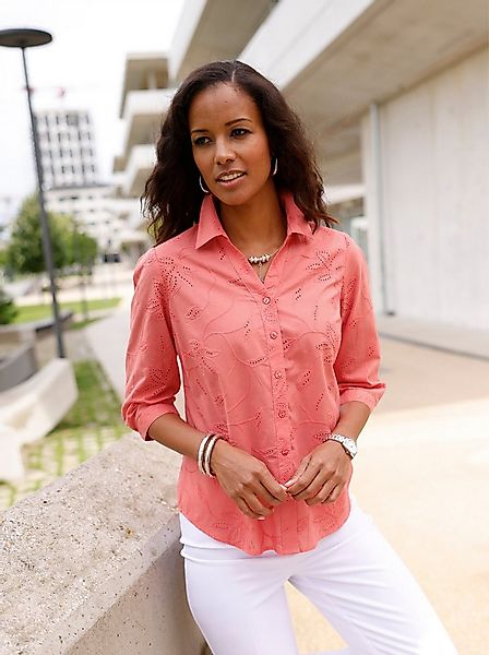 Witt Klassische Bluse Baumwoll-Bluse 3/4-Arm günstig online kaufen