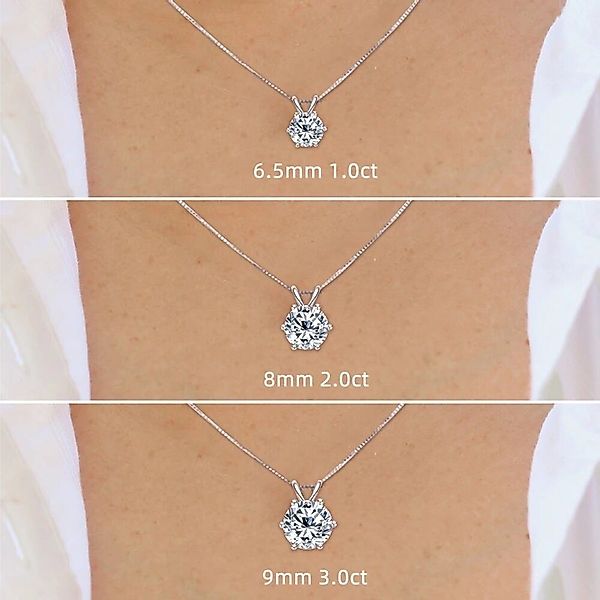 ROUGEMONT Kette mit Anhänger Funkelnde Moissanit günstig online kaufen