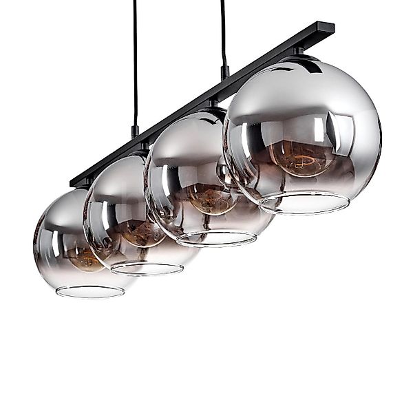 hofstein Pendelleuchte Hängelampe aus Metall/Glas in günstig online kaufen