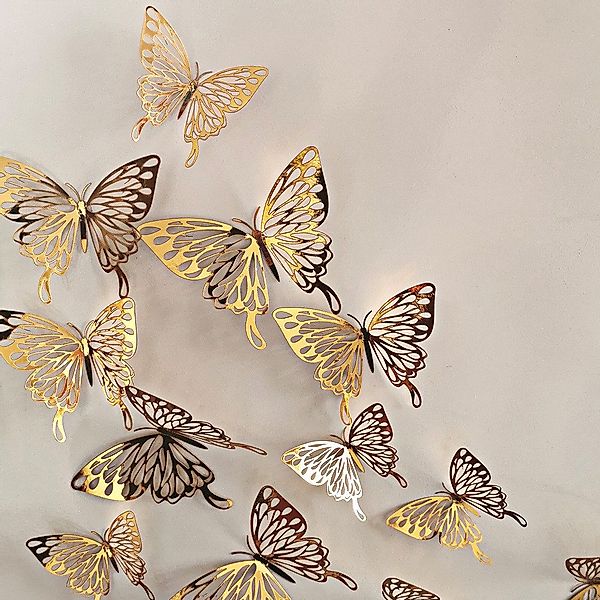 XDeer 3D-Wandtattoo 36 Stück 3D Schmetterling günstig online kaufen