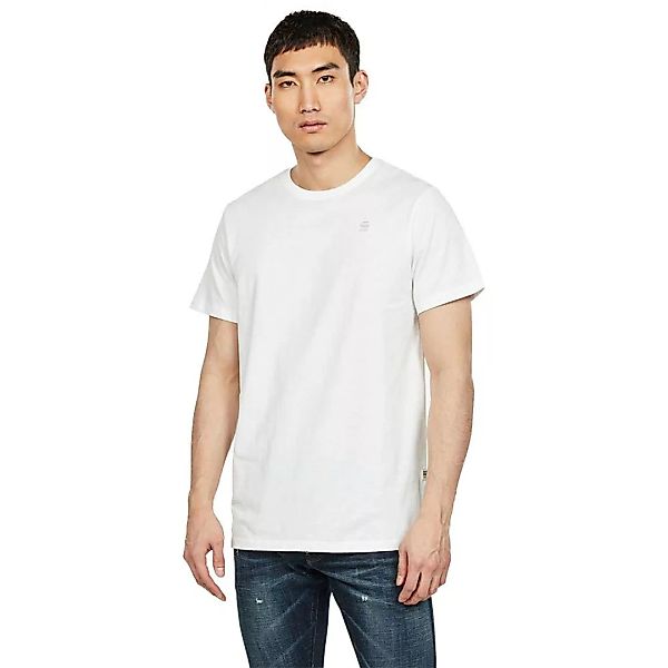 G-star Base-s Ribbed Kurzarm T-shirt 2XS White günstig online kaufen