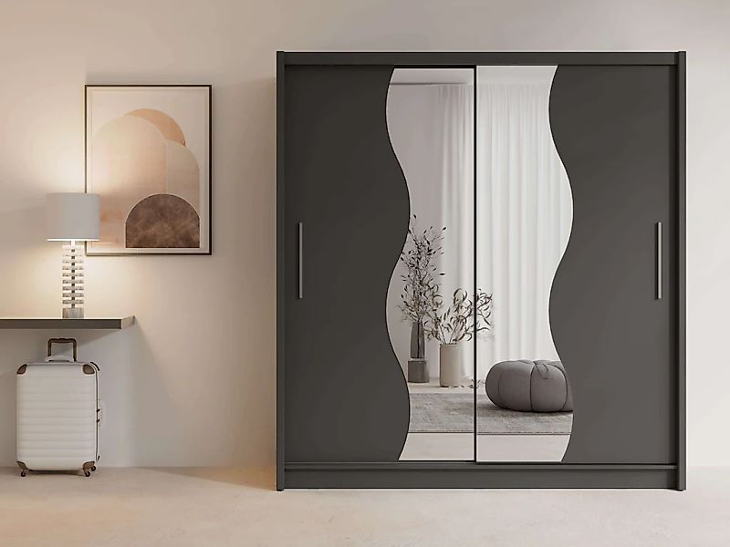 Home affaire Kleiderschrank "JULIETTA Schiebetürenschrank mit 10 Fächer, Kl günstig online kaufen