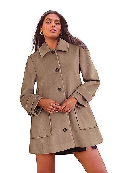 Love & Roses Wollmantel Love & Roses Schwingender Mantel (1-tlg) günstig online kaufen