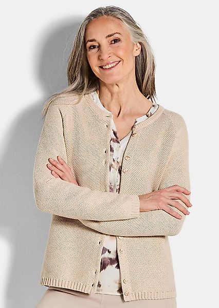 GOLDNER Strickjacke Strickjacke aus reiner Baumwolle günstig online kaufen