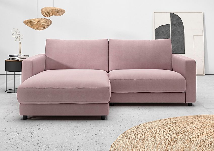 Home affaire Ecksofa "Ecksofa Jiro, L-Form, große Sitztiefe, Breite 226 cm" günstig online kaufen