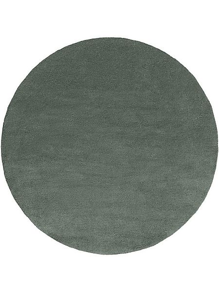 benuta Wollteppich Bent, rund, Höhe: 6 mm, 100% Wolle, handgetuftet, Uni, N günstig online kaufen