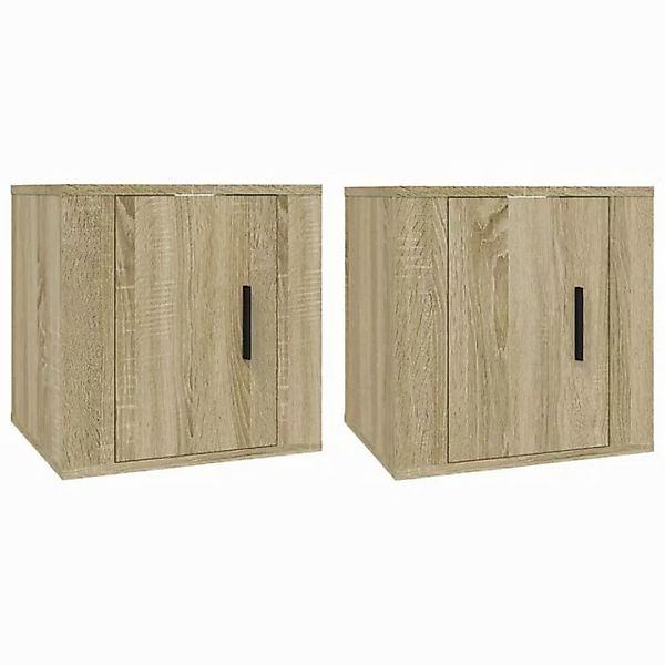 furnicato TV-Schrank TV-Wandschränke 2 Stk. Sonoma-Eiche 40x34,5x40 cm (1-S günstig online kaufen