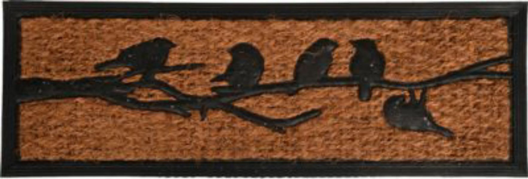 esschert design "Gummi & Kokos Fußmatte ""Vögel auf Ast"", ca. 75 x 25 cm" günstig online kaufen