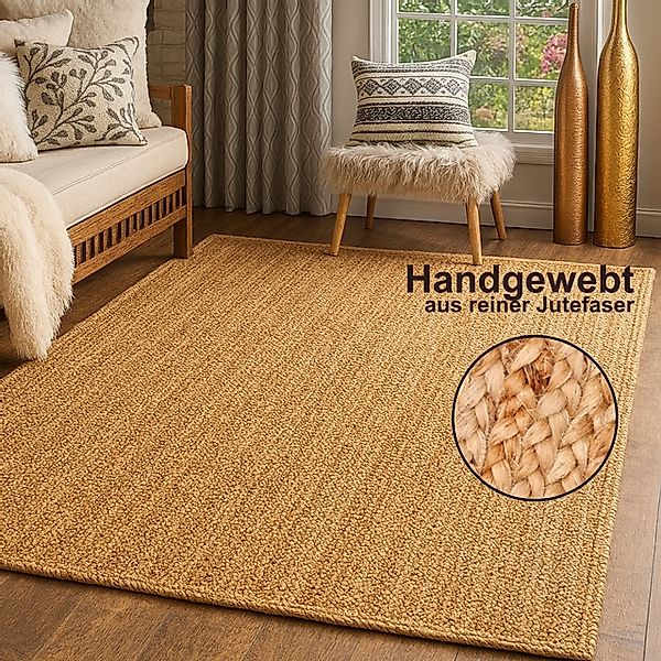 Myflair Möbel & Accessoires Teppich »Lola«, rechteckig, 10 mm Höhe, Jutetep günstig online kaufen