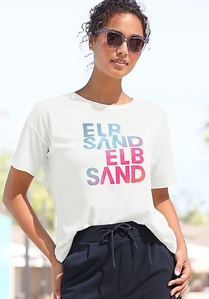 Elbsand T-Shirt mit Logodruck günstig online kaufen