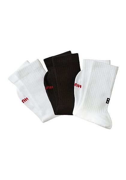 HUGO Freizeitsocken 3P QS MESSAGES CC (Packung, 3-Paar, 3er Pack) mit Logos günstig online kaufen