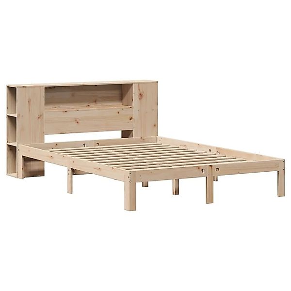 vidaXL Massivholzbett mit Regal ohne Matratze 140x200 cm Kiefer 3322515 günstig online kaufen