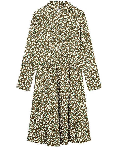 Marc O'Polo Hemdblusenkleid Popeline-Kleid mit Allover-Muster günstig online kaufen