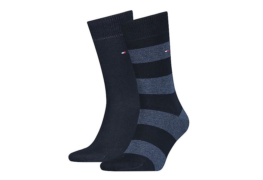 Tommy Hilfiger Socken TH MEN RUGBY SOCK 2P (2-Paar, 2 Paar) mit Rippenstric günstig online kaufen