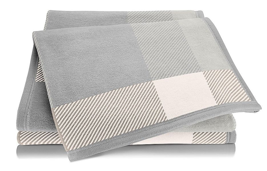 Wohndecke Check cream, karierte Kuscheldecke in 150x200, Decke aus Baumwoll günstig online kaufen