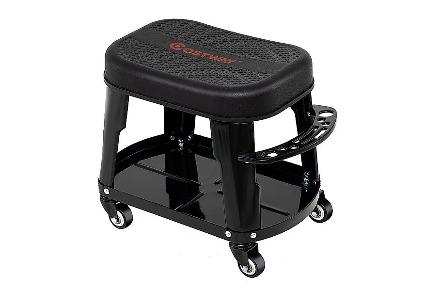 COSTWAY Arbeitshocker, mit Geräteablage, Werkzeughalter & Rollen, bis 136 k günstig online kaufen