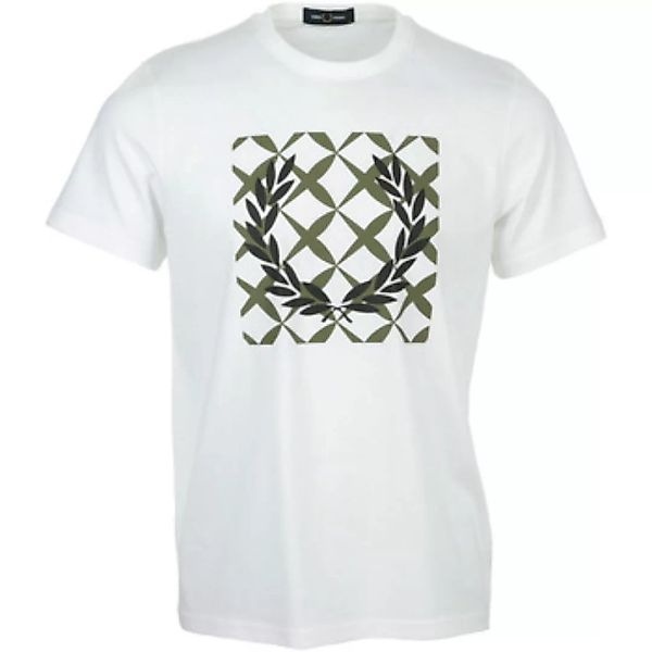 Fred Perry  T-Shirt Cross Stitch Printed T-Shirt günstig online kaufen