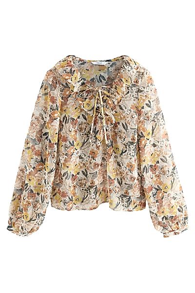 Next Rüschenbluse Transparente Schluppenbluse mit Rüschen günstig online kaufen