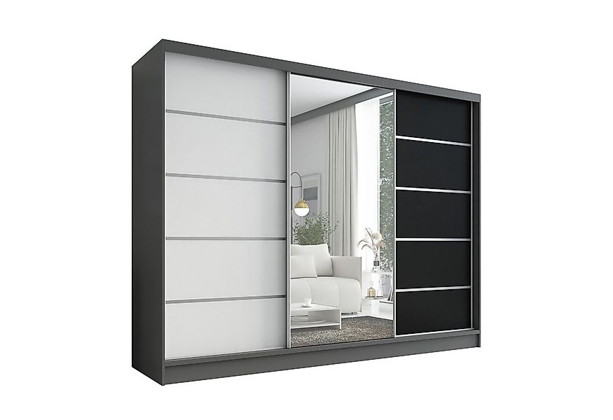 A&J MöbelLand GmbH Schiebetürenschrank AURELIA 1 mit 3 Schubladen und Spieg günstig online kaufen