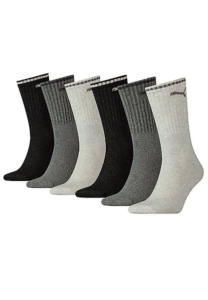 PUMA Socken CREW SOCK STRIPE 6 Paar (Spar-Pack, 6-Paar, 6er-Pack) günstig online kaufen