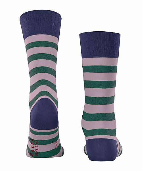 FALKE Sensitive Mapped Line Herren Socken, 39-42, Blau, Streifen, Baumwolle günstig online kaufen
