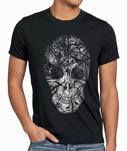 style3 T-Shirt Skull Totenkopf rocker club biker heavy horror kopchen Skele günstig online kaufen