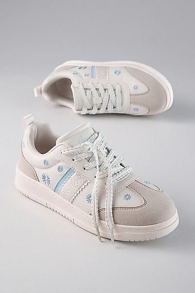 Aniston SHOES Plateausneaker Schnürschuh, Freizeitschuh mit Blumenstickerei günstig online kaufen