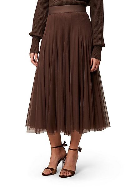 Zero Midirock Damen mit Gummibund Falten günstig online kaufen