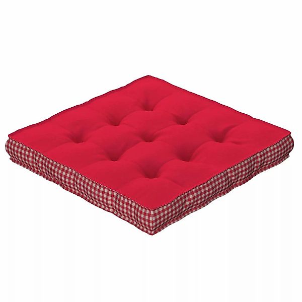 Sitzkissen Jacob mit Handgriff, rot, 50 x 50 x 10 cm, Quadro (136-19) günstig online kaufen