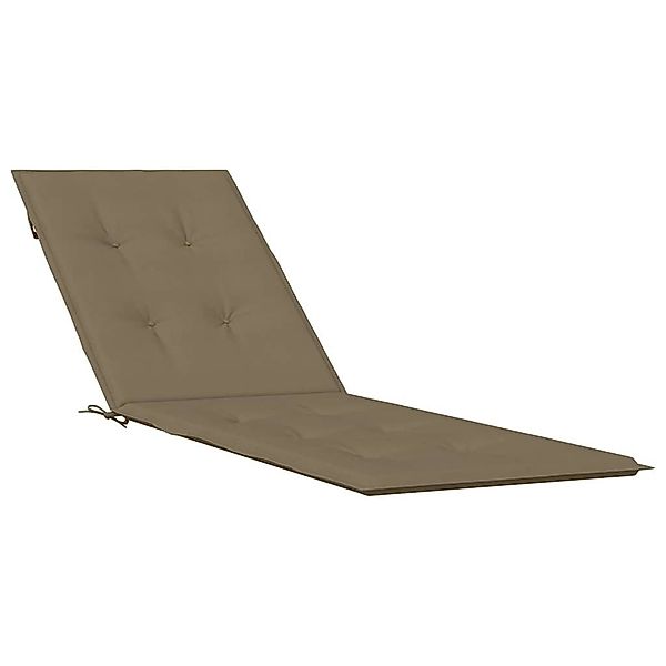 vidaXL Sitzauflage Liegestuhl-Auflage Melange Taupe (75+105) günstig online kaufen