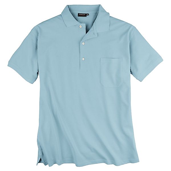 redfield Poloshirt Poloshirt Übergröße hellblau Piqué günstig online kaufen