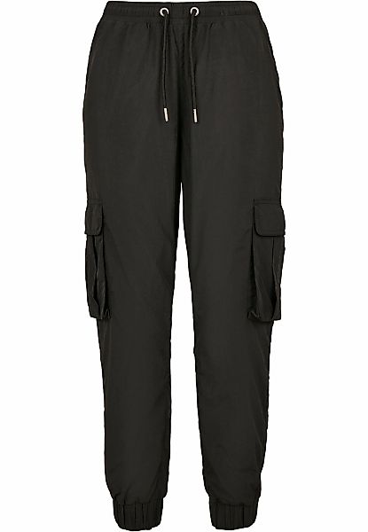 URBAN CLASSICS Cargohose "Urban Classics Damen Ladies High Waist Crinkle Ny günstig online kaufen