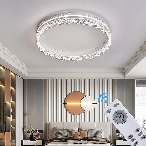 Eurotondisplay LED Deckenleuchte LED Deckenleuchte Fernbedienung/Handy-App günstig online kaufen