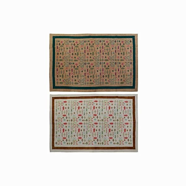 Teppich Dkd Home Decor Weiß Ikat (160 X 230 X 0,4 Cm) (2 Stück) günstig online kaufen