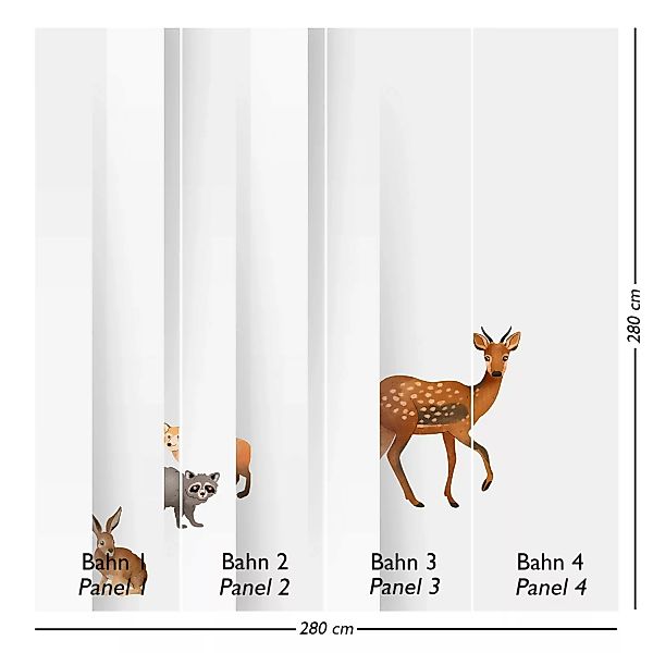 Lilli B. Fototapete Forest 2,80 x 2,80 m Mehrfarbig FSC® günstig online kaufen