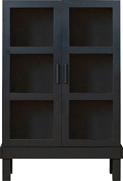 WOOOD Vitrine »Bonk«, ausgestattet mit drei Regalen, H 160 cm x B 107 cm günstig online kaufen