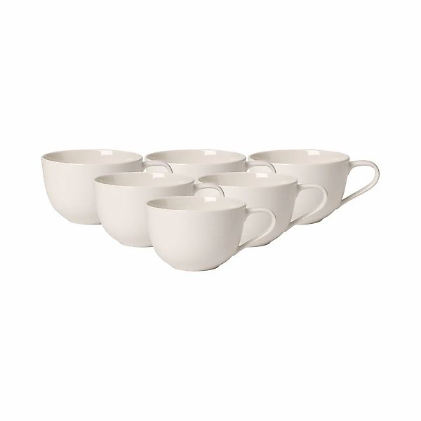 Villeroy & Boch Tasse "Frühstückstassen For Me 300 ml 6er Set weiß" günstig online kaufen