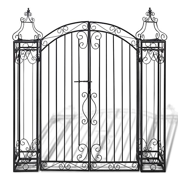 vidaXL Gartentor, Zierendes Gartentor Schmiedeeisen 122×20,5×134 günstig online kaufen