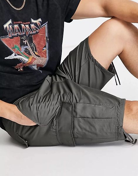 Weekday – Kristoffer – Cargo-Shorts in Khaki-Grün günstig online kaufen