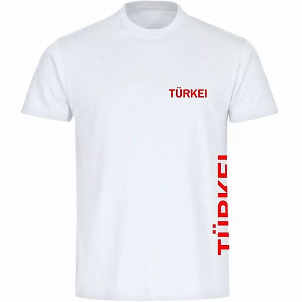 multifanshop T-Shirt Herren Türkei - Brust & Seite - Männer günstig online kaufen