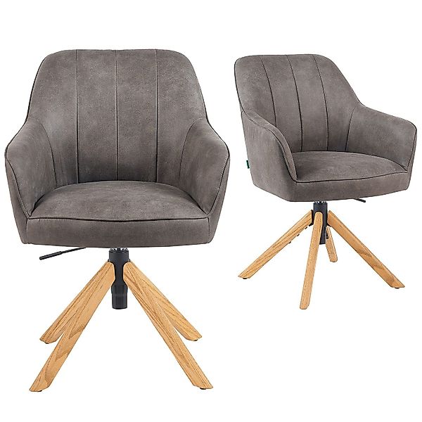 DUBI Möbel Polsterstuhl Mika-Levi 2er-Set, Federkern, günstig online kaufen