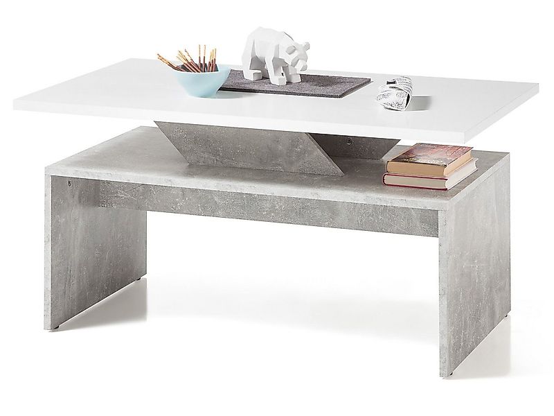 möbelando Couchtisch Alicante, 100 x 50 x 60 cm (B/H/T) günstig online kaufen