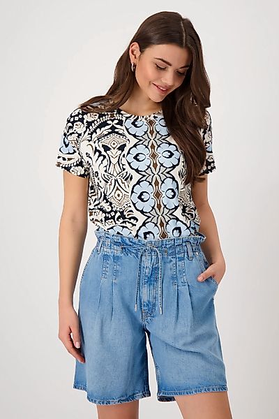 Monari Rundhalsshirt, mit Alloverprint günstig online kaufen